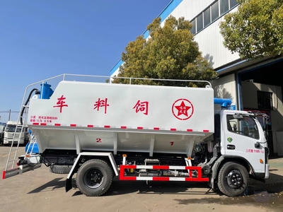湖北隨州程力專汽國六東風(fēng)福瑞卡12方散裝飼料車 專業(yè)定制，工廠直銷
